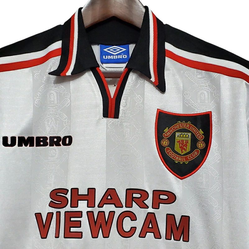Camisa Manchester United 1997/1998 - Retrô Umbro - Branca
