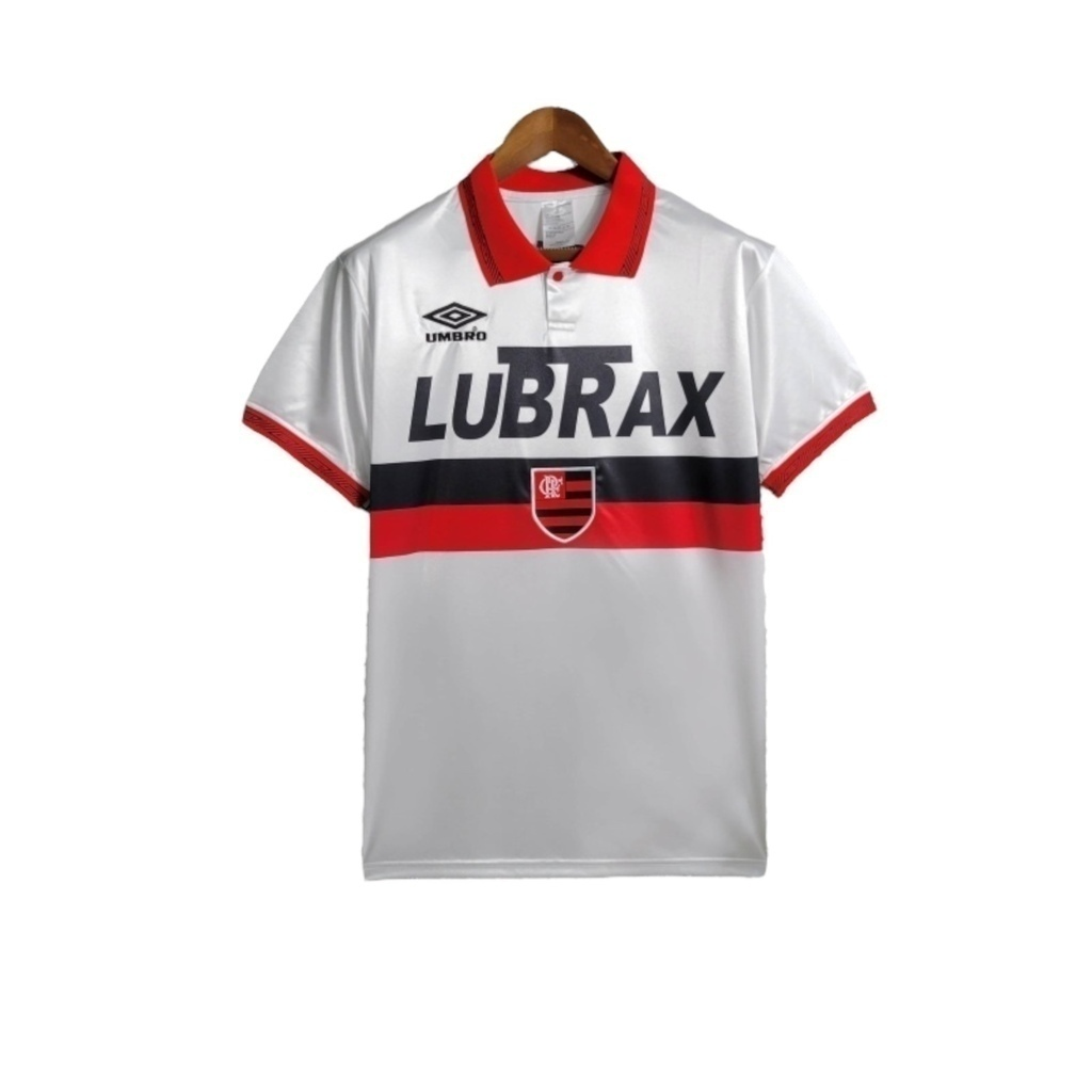 Camisa Flamengo II 1994 - Retrô Umbro - Branca com detalhes em vermelho