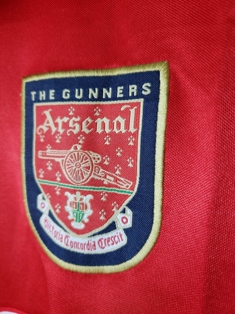 Camisa Arsenal 1998 - Retrô Nike - Vermelha e Branca