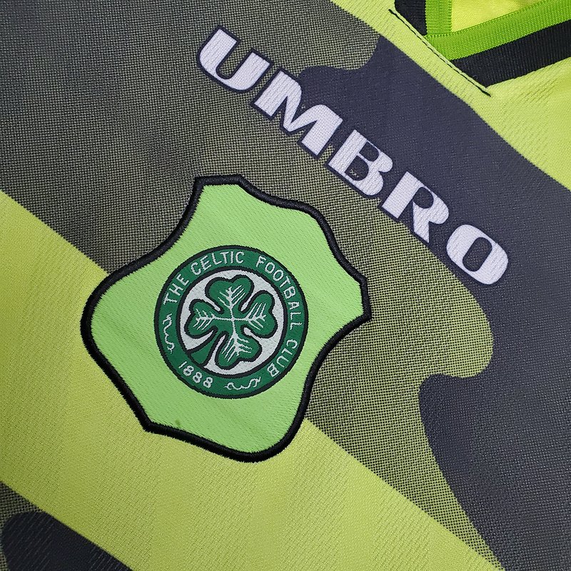 Camisa Celtic 1996/1997 - Retrô Umbro - Verde e Preta