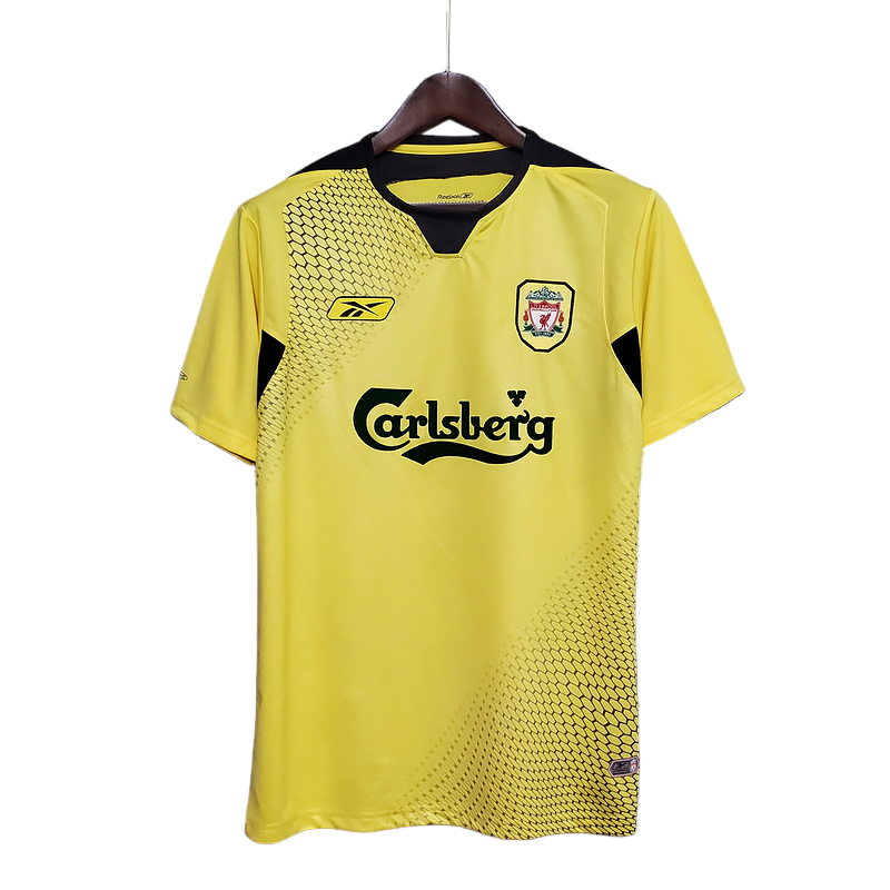 Camisa Liverpool 2004/2005 - Retrô Reebok - Amarela