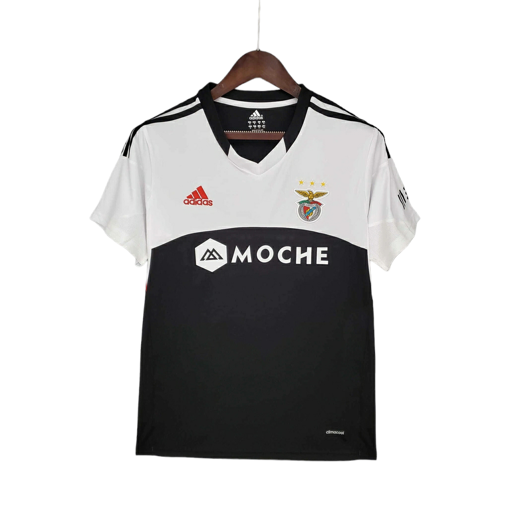 Camisa Benfica 2013/2014 - Retrô Adidas - Preta e branca