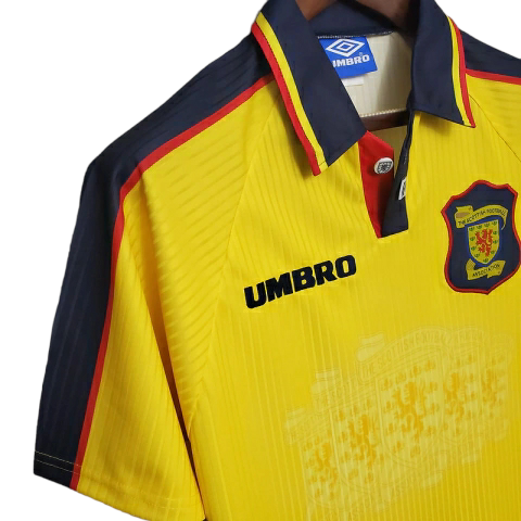 Camisa Seleção da Escócia 1996/1998 - Retrô Umbro - Amarela