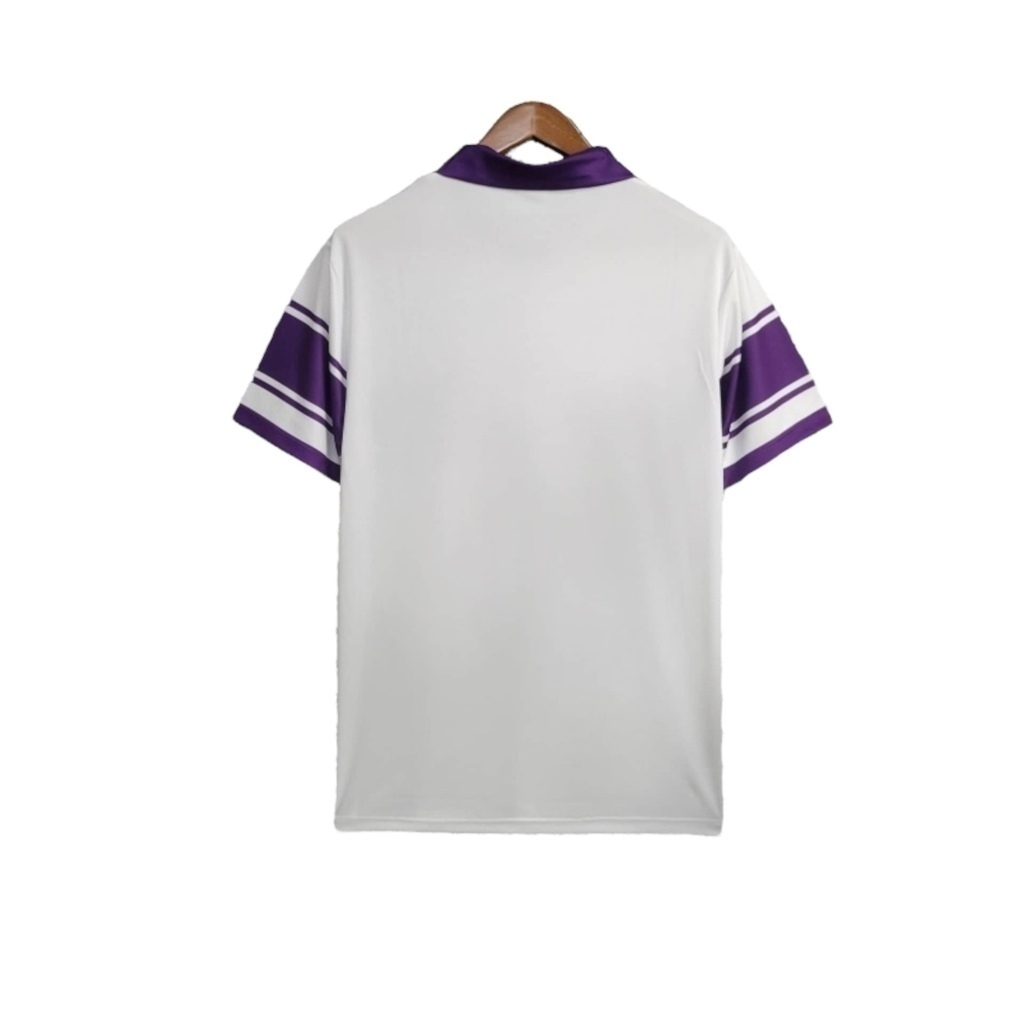 Camisa Fiorentina II 1984/1985 - Retrô Ennere - Branca com detalhes em roxo