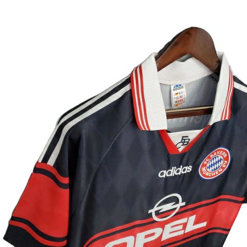 Camisa Bayern Munich 1997/1999 - Retrô Adidas - Preta e vermelha