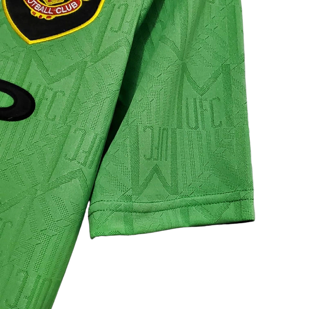 Camisa Manchester United 1992/1994 - Retrô Umbro - Verde e Amarela