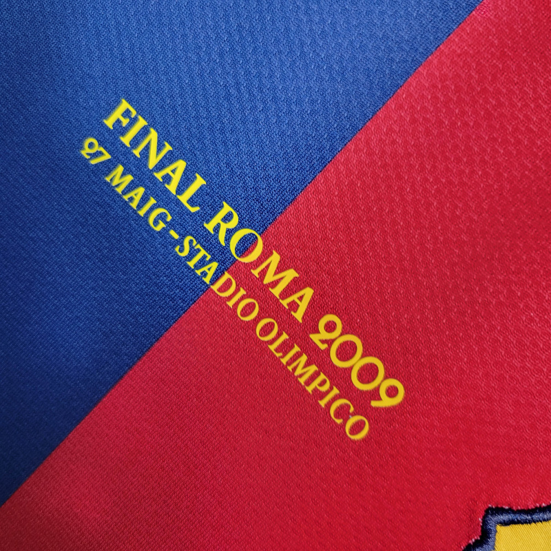 Camisa Barcelona I 2008/2009 - Retrô Nike - Vermelha e azul