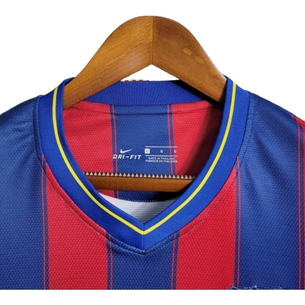 Camisa Barcelona I 2009/2010 - Retrô Nike - Vermelha e azul