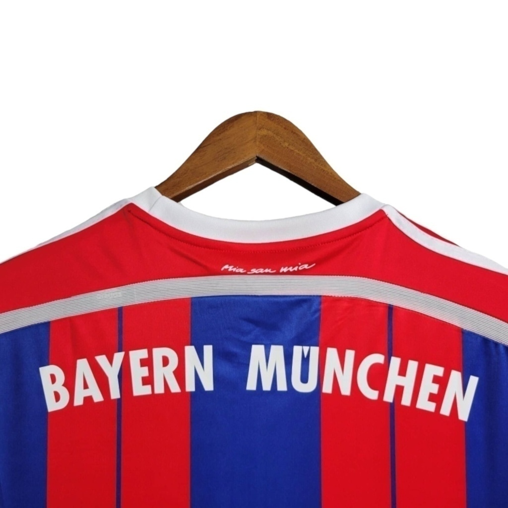 Camisa Bayern Munich I 2014/2015 - Retrô Adidas - Azul e vermelha