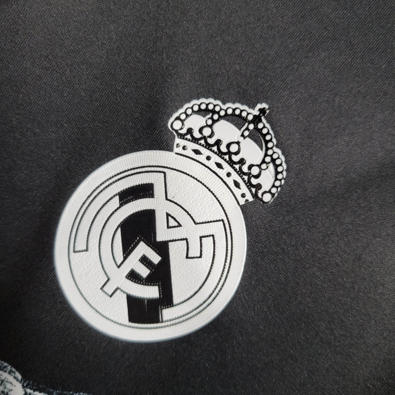 Camisa Real Madrid 2014 - Retrô Adidas - Preta com detalhes em branco