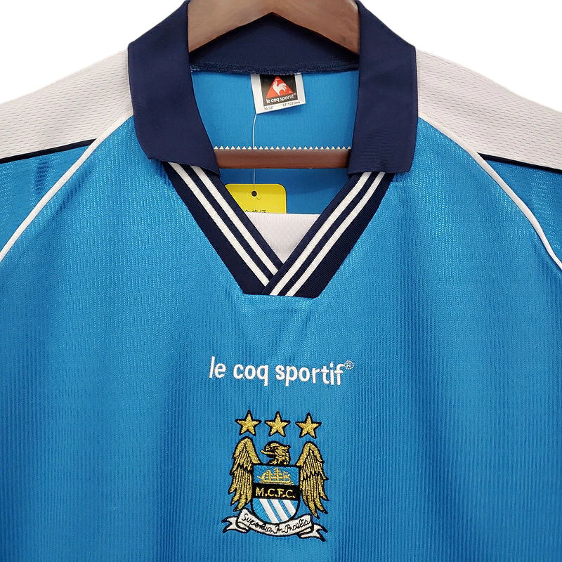 Camisa Manchester City 1999/2001 - Retrô - Azul