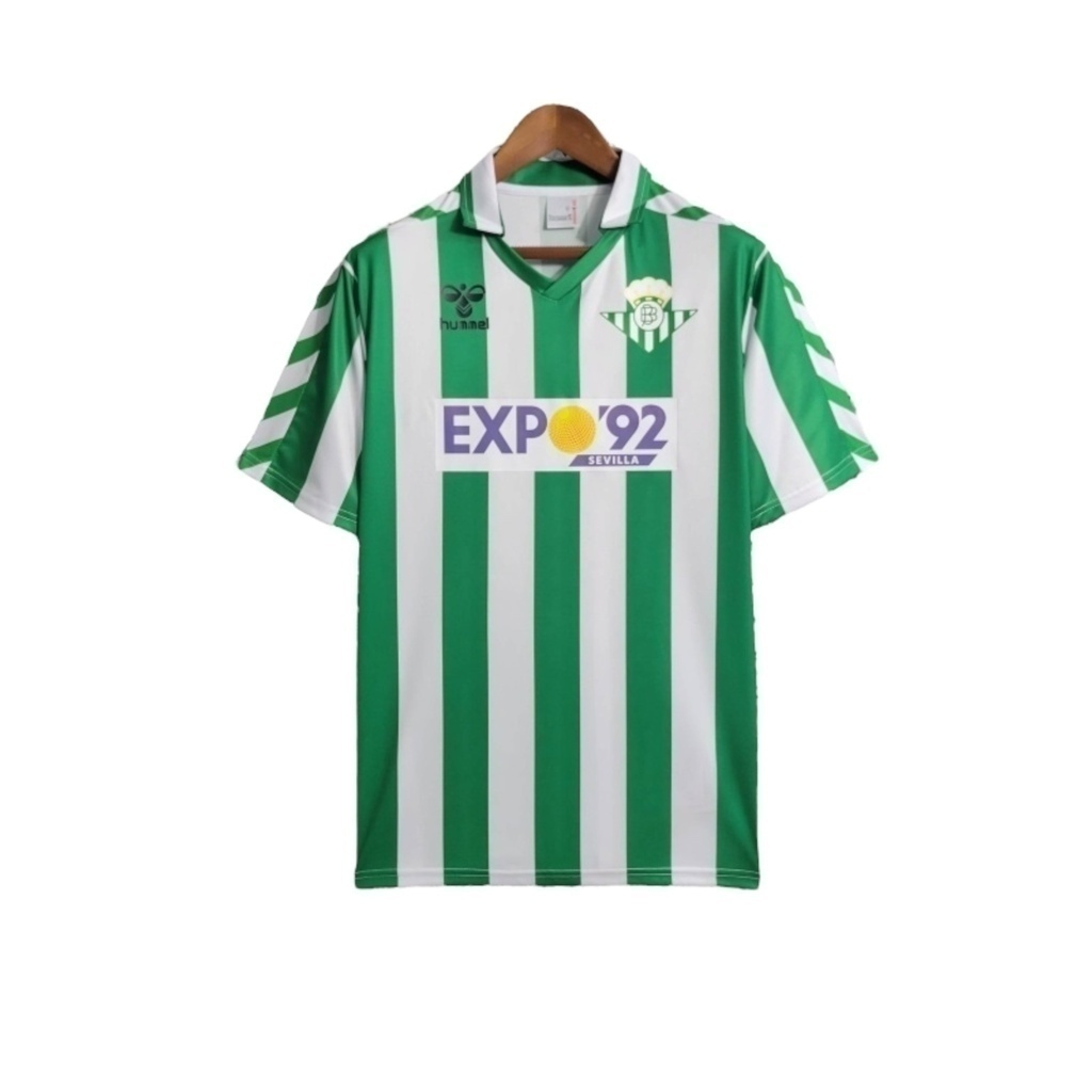 Camisa Real Bétis 1988/1989 - Retrô Hummel - Verde e branca