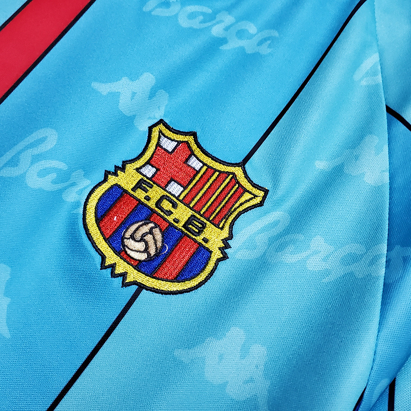 Camisa Barcelona 1996/1997 - Retrô Kappa - Azul Clara