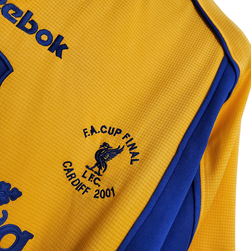 Camisa Liverpool 2000/2001 - Retrô Reebok - Amarela