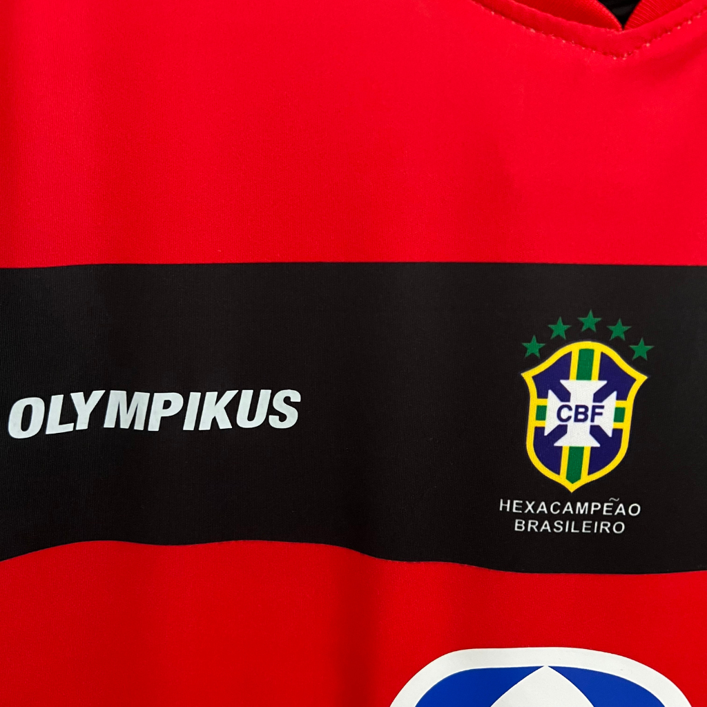 Camisa Flamengo 2010 - Retrô Olympikus - Vermelha e Preta