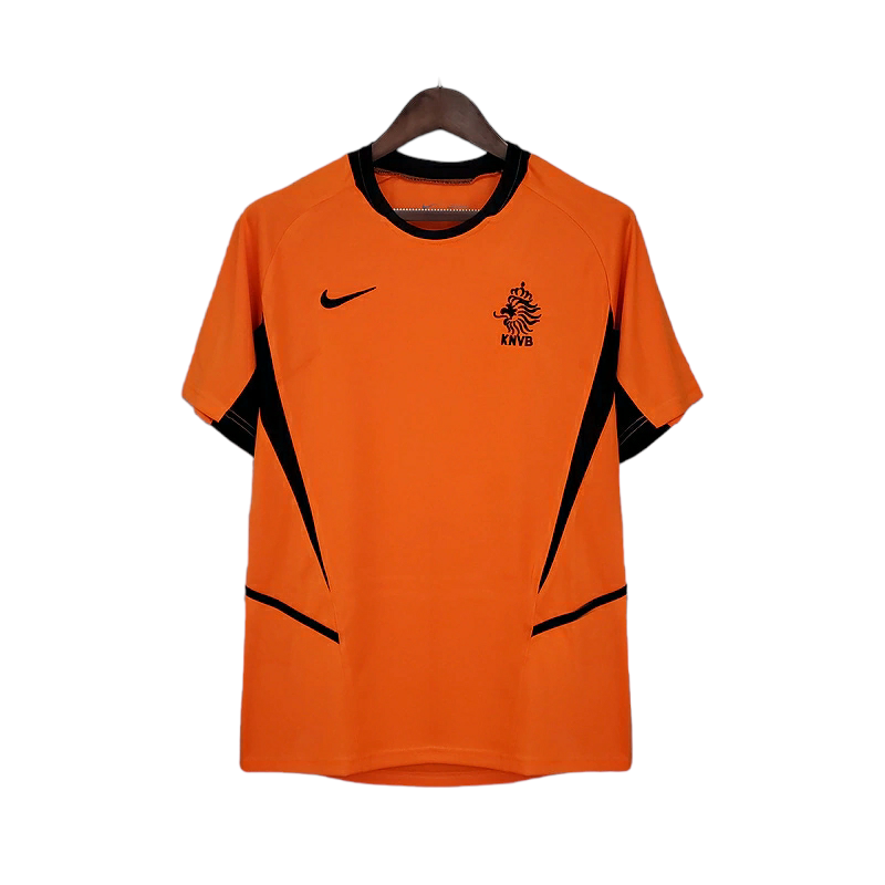 Camisa Seleção da Holanda I 2002 - Retrô Nike - Laranja
