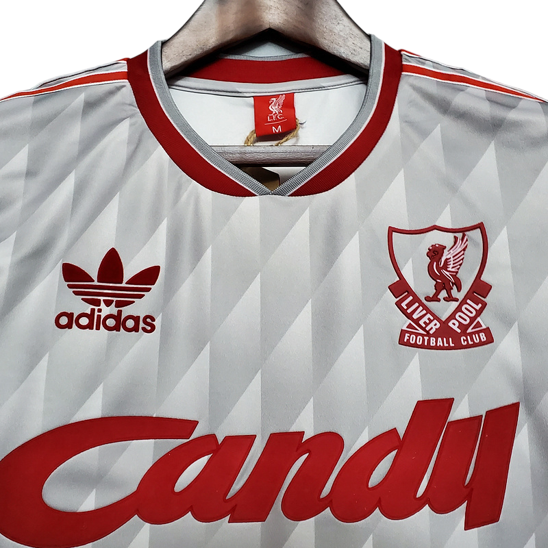Camisa Liverpool 1989/1991 - Retrô Adidas - Cinza