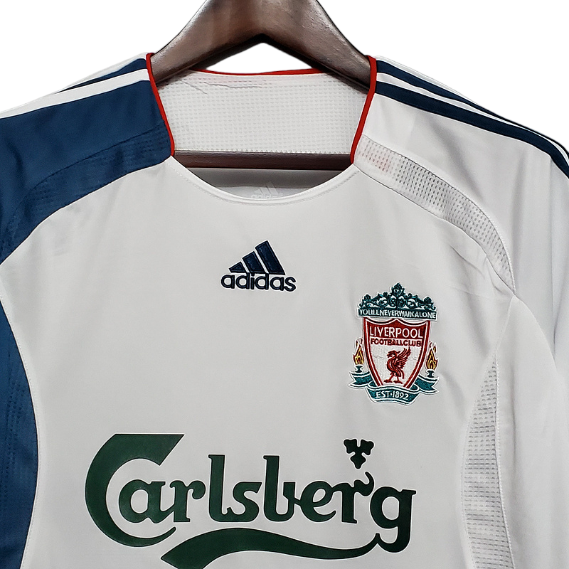 Camisa Liverpool 2006/2007 - Retrô Adidas - Branca