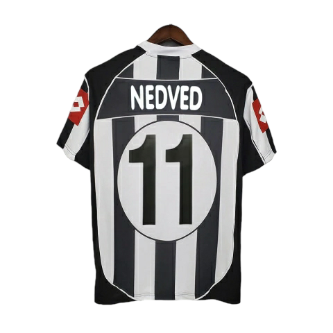 Camisa Juventus 2002/2003 - Retrô Lotto - Preta e branca