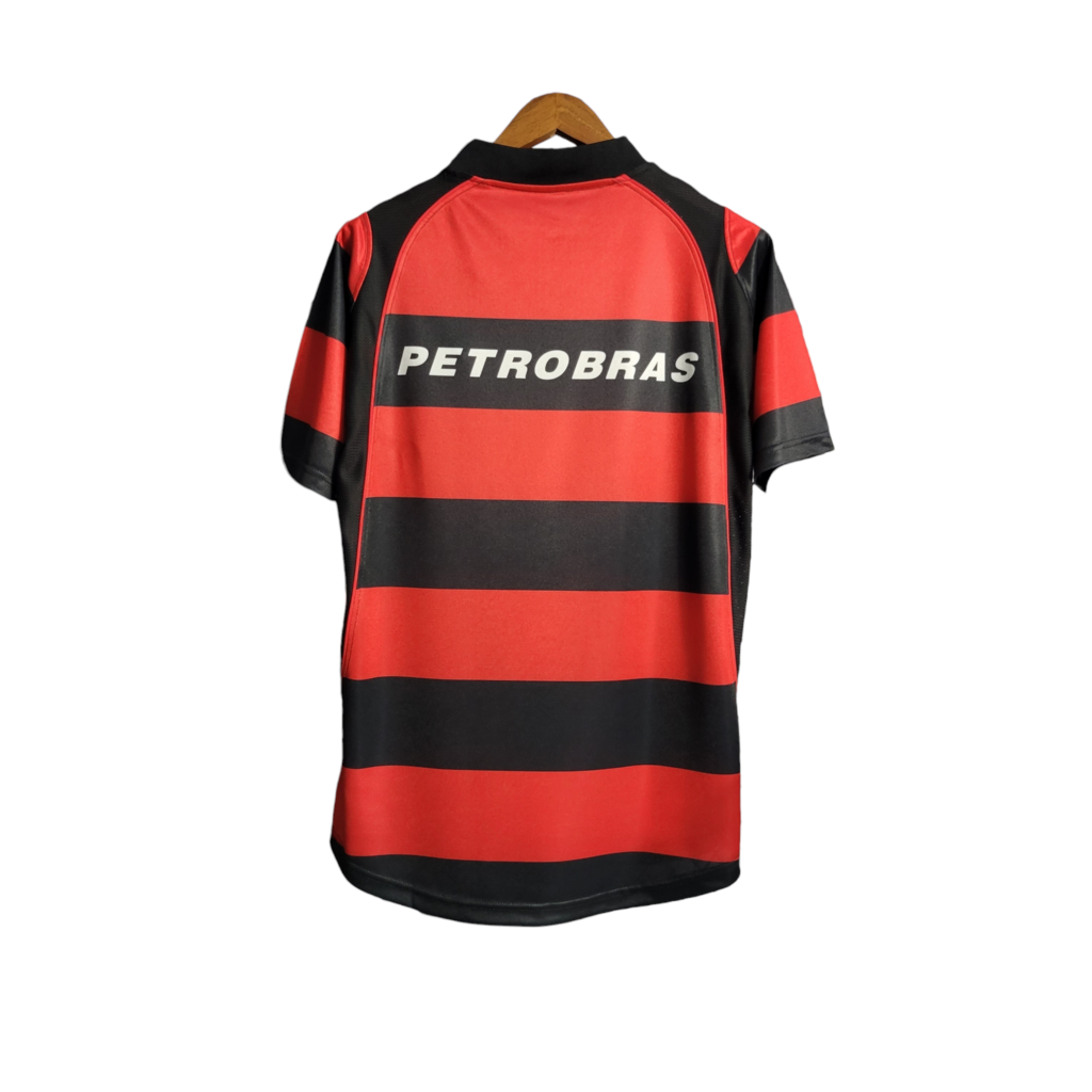 Camisa Flamengo I 2003/2004 - Retrô Nike - Vermelha com detalhes em Preto e amarelo