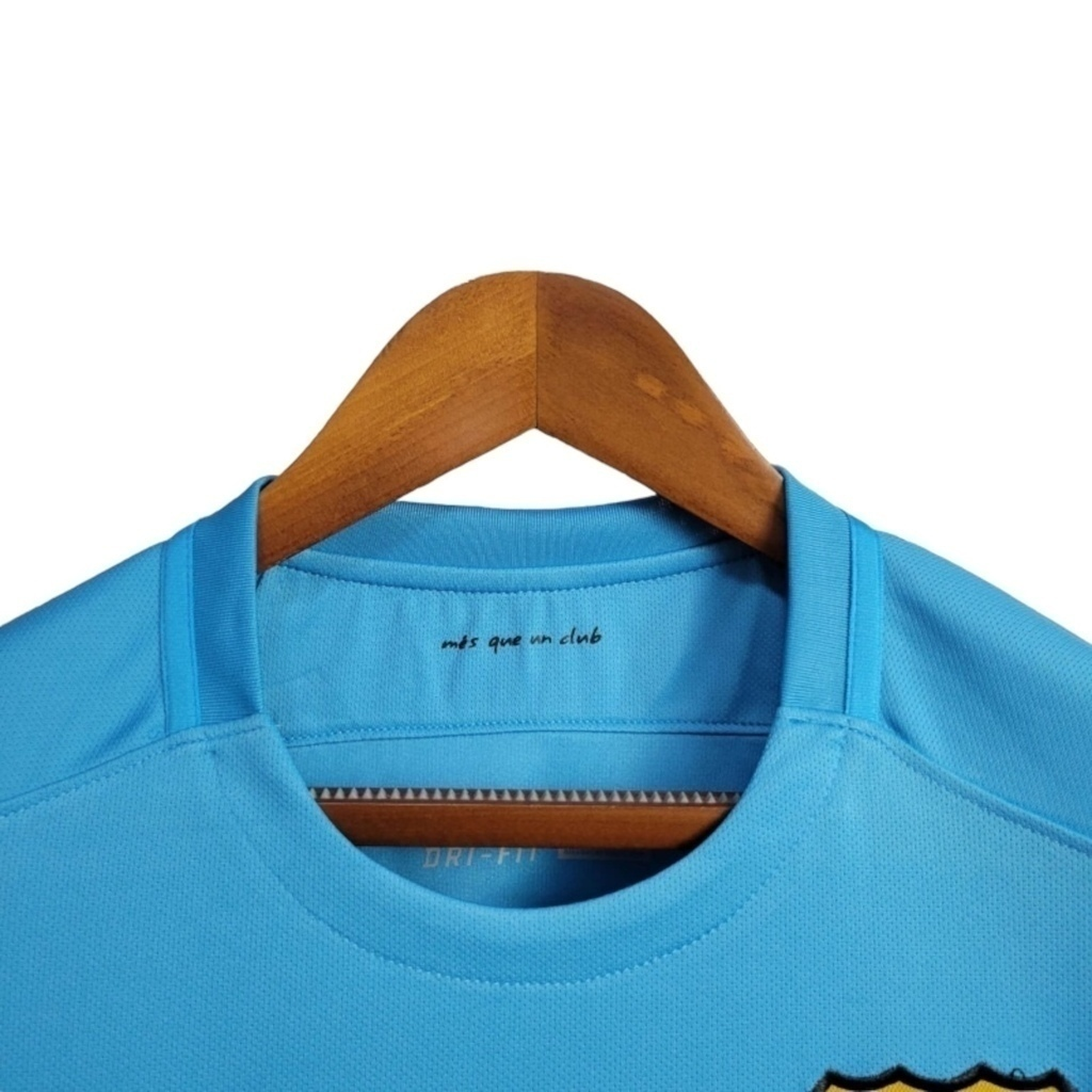 Camisa Barcelona II 2015/2016 - Retrô Nike - Azul com detalhes em preto