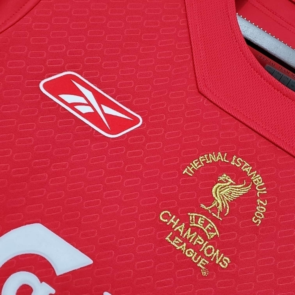 Camisa Liverpool I 2005 - Retrô Reebok - Vermelha