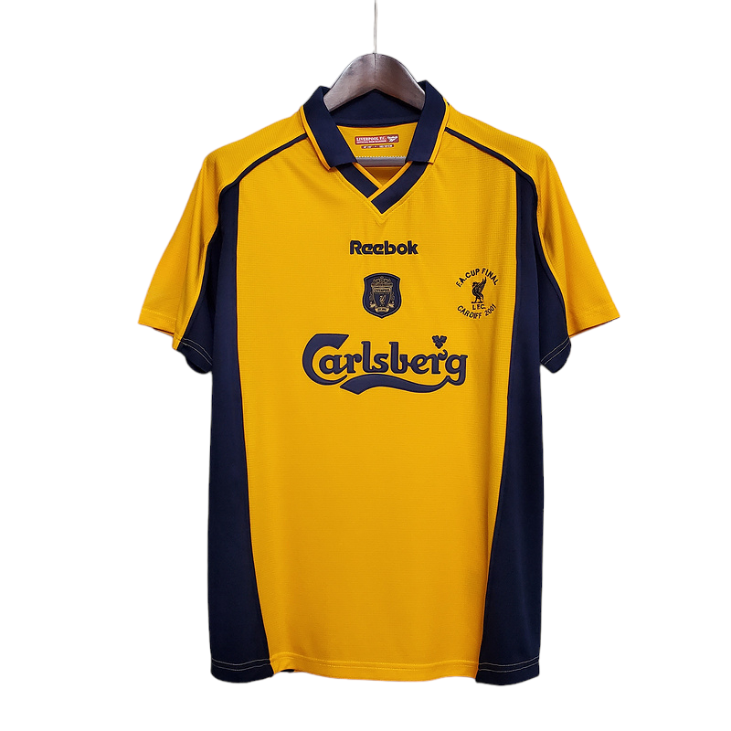 Camisa Liverpool 2000/2001 - Retrô Reebok - Amarela