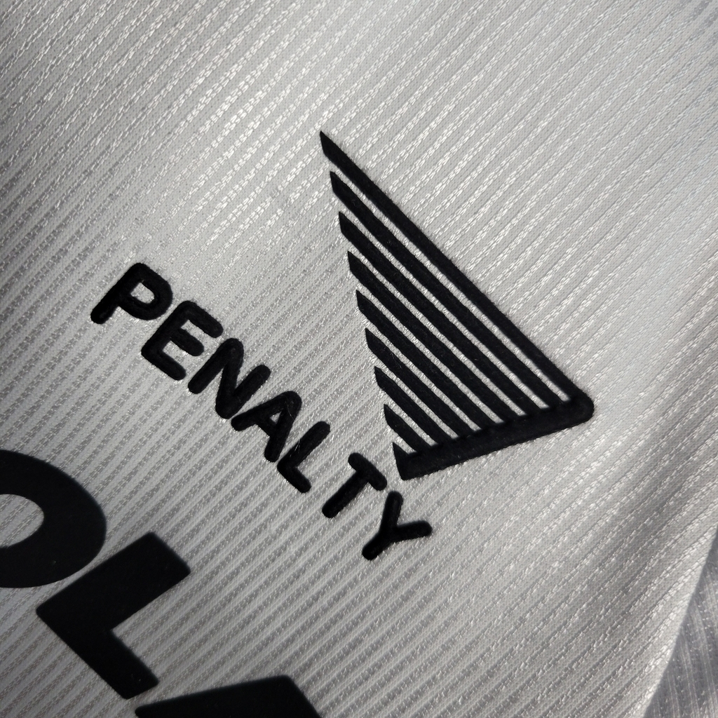Camisa São Paulo I 2000 - Retrô Penalty - Branca com símbolo da Motorola