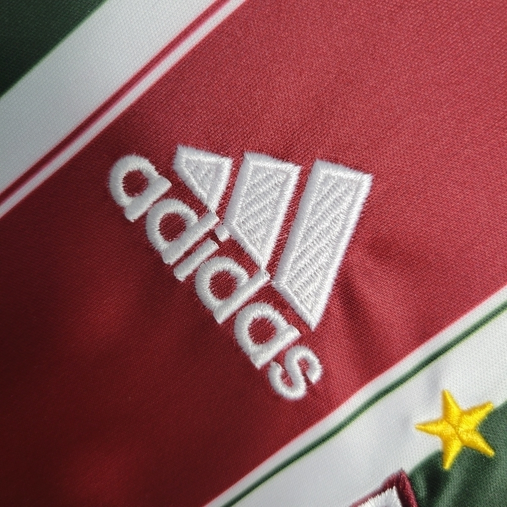 Camisa Fluminense I 2012 - Retrô Adidas - Tricolor Unimed