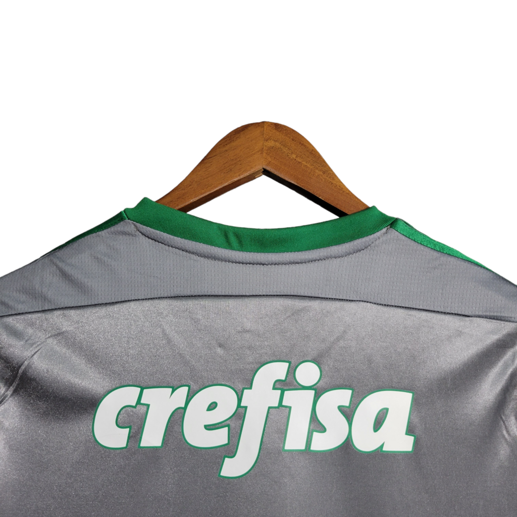 Camisa Palmeiras III 2015 - Retrô Puma - Cinza com detalhes em verde