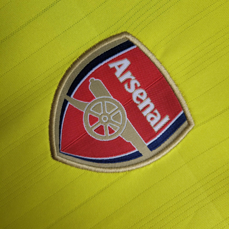 Camisa Arsenal II 2003/2004 - Retrô Nike - Amarela com detalhes em azul