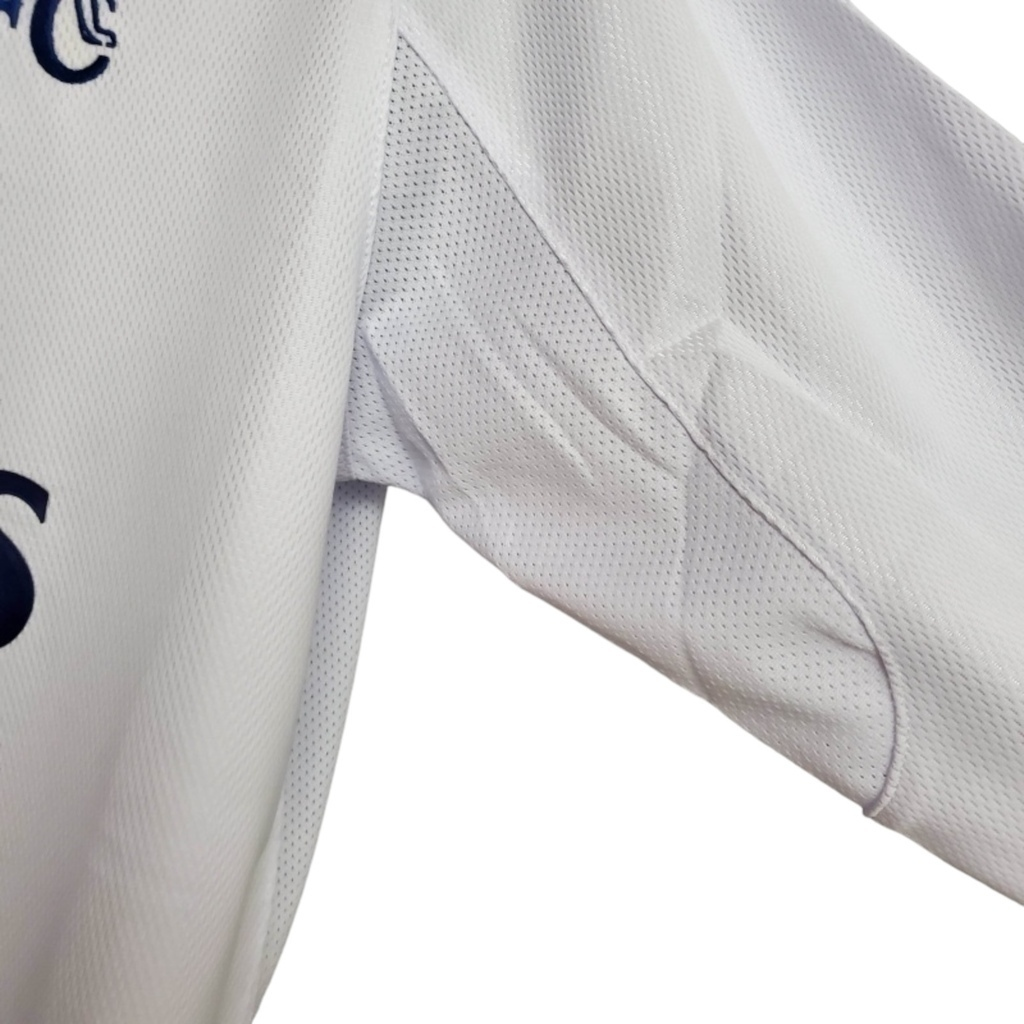 Camisa Chelsea II 2003/2005 Manga Longa - Retrô Umbro - Branca com detalhes em azul