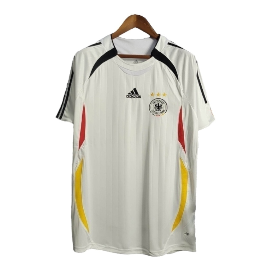 Camisa Seleção da Alemanha 2006 - Retrô Adidas - Branca com detalhes em preto