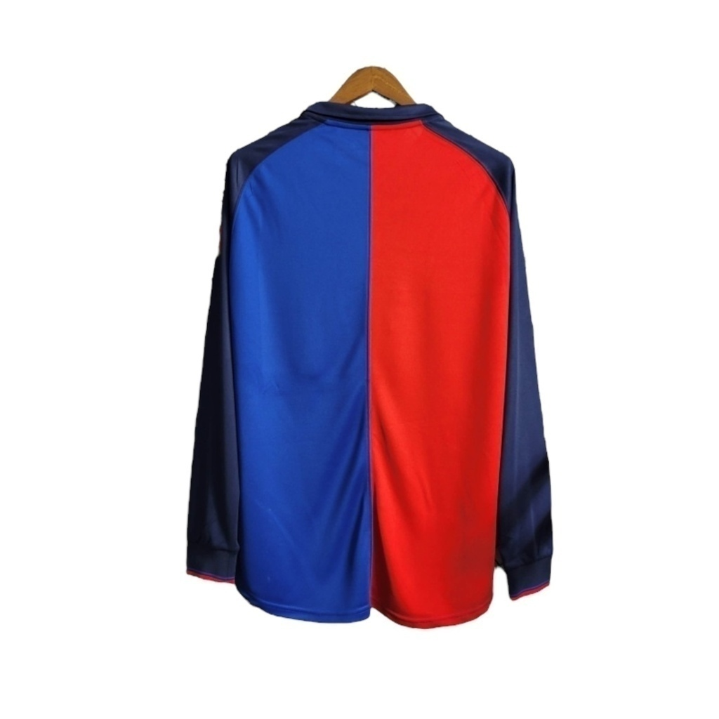 Camisa Barcelona Edição Centenário 1998/1999 Manga Longa - Retrô Nike - Azul e vermelha