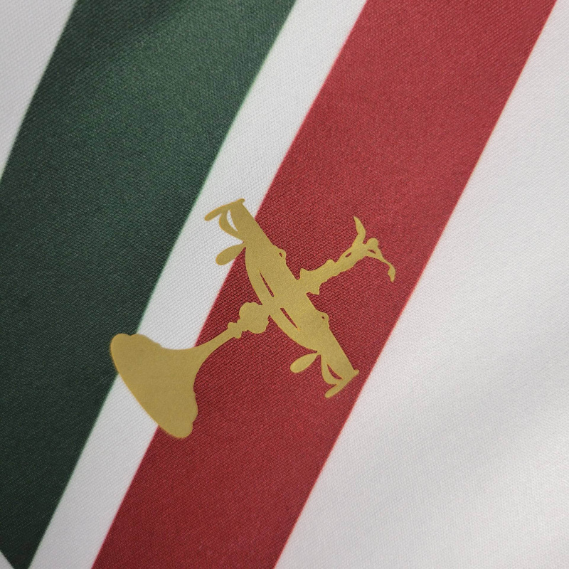 Camisa Fluminense II 2009/2010 - Retrô Adidas - Branca com detalhes em verde e grená