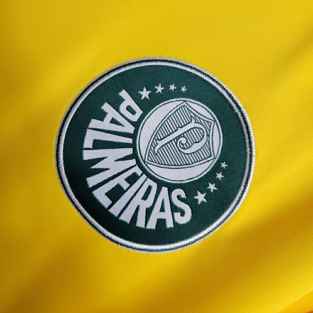 Camisa Palmeiras 2014 - Retrô Adidas - Amarela com detalhes em verde