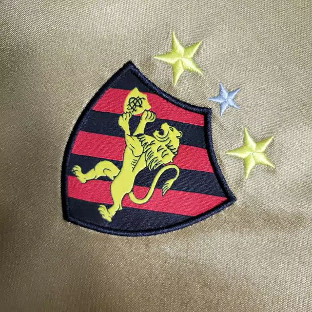 Camisa Sport Recife III 2016/2017 - Retrô Adidas - Dourada e preta com patrocínio