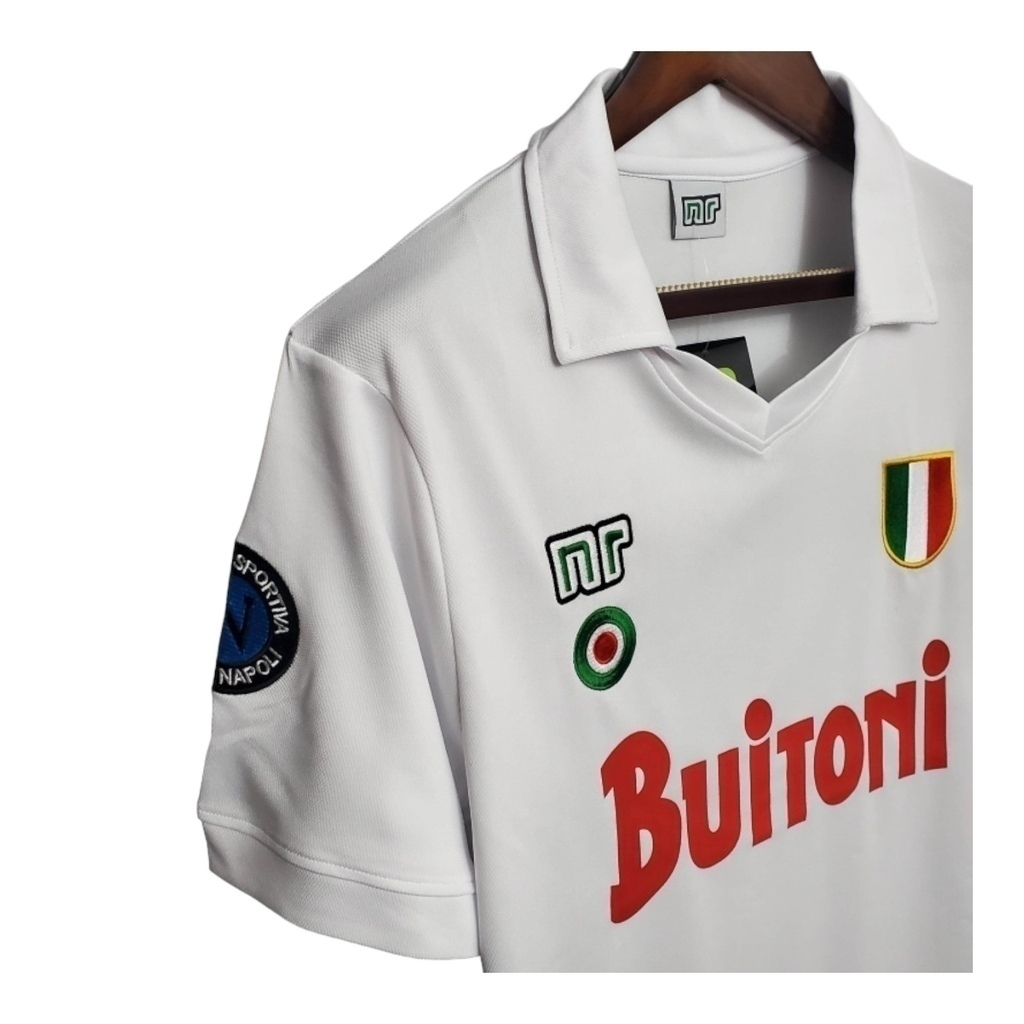 Camisa Napoli II 1987/1988 - Retrô Ennere - Branca