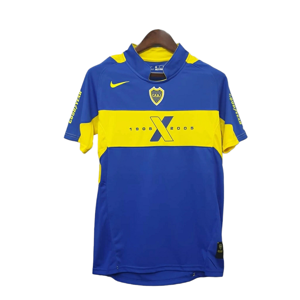 Camisa Boca Juniors 2005 - Retrô Nike - Azul e Amarela