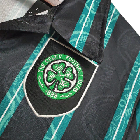 Camisa Celtic 1992/1993 - Retrô Umbro - Preta e Verde