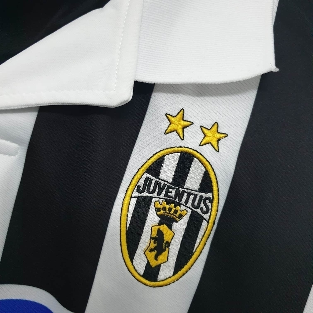 Camisa Juventus I 1999/2000 - Retrô Kappa - Preta e branca
