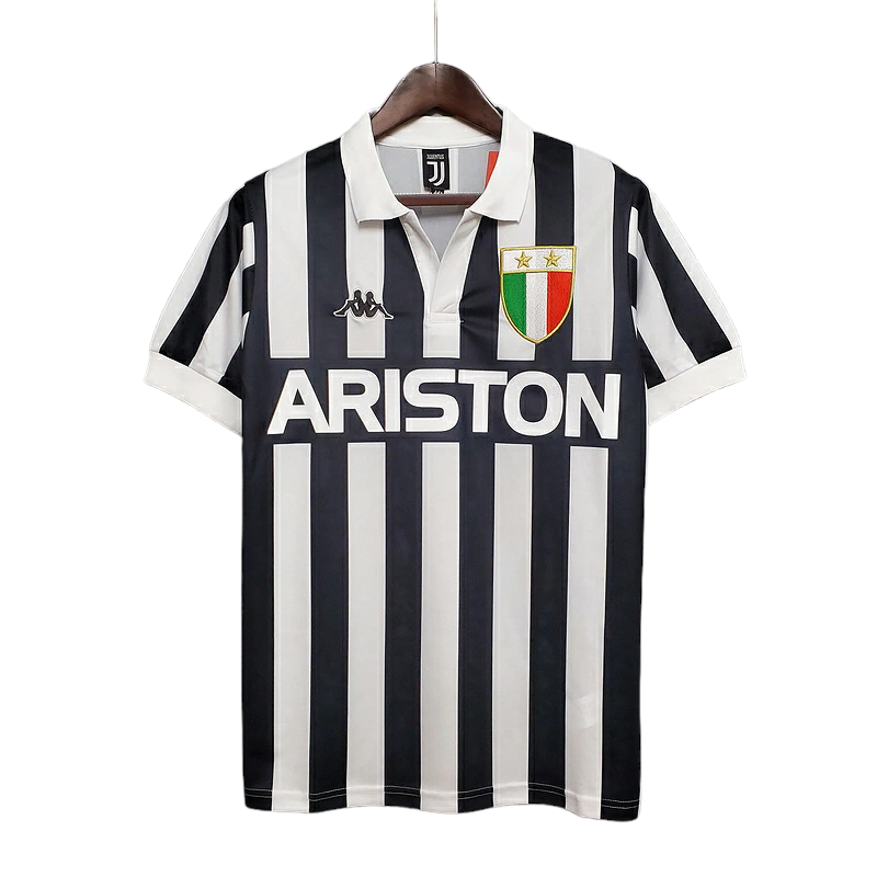 Camisa Juventus 1984/1985 - Retrô Kappa - Preta e branca