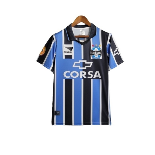 Camisa Grêmio I 1998 - Retrô Penalty - Preta e azul