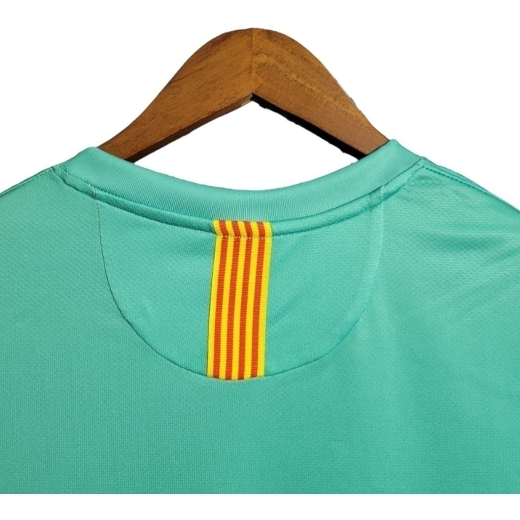 Camisa Barcelona II 2010/2011 - Retrô Nike - Verde
