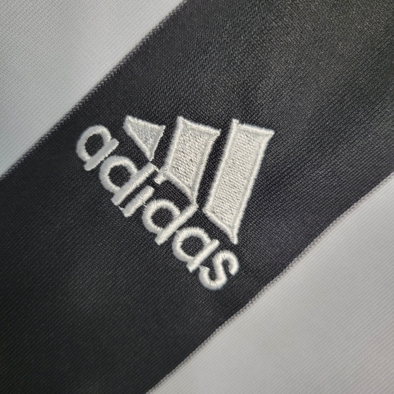 Camisa Newcastle 2004/2006 - Retrô Adidas - Branca com listras pretas
