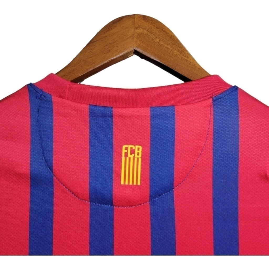 Camisa Barcelona I 2011/2012 - Retrô Nike - Azul e vermelha