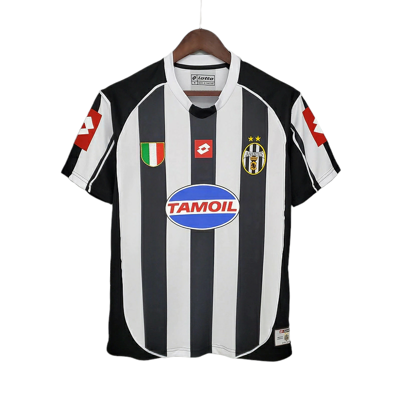 Camisa Juventus 2002/2003 - Retrô Lotto - Preta e branca