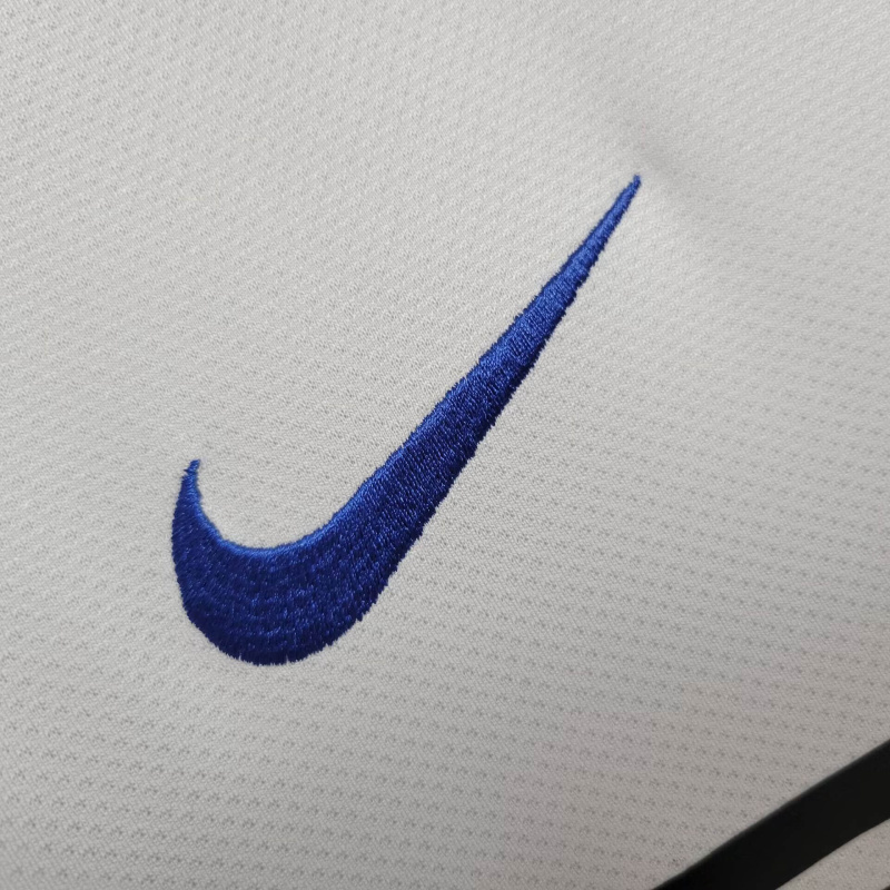 Camisa Inter de Milão II 2010/2011 - Retrô Nike - Branca com detalhes em azul