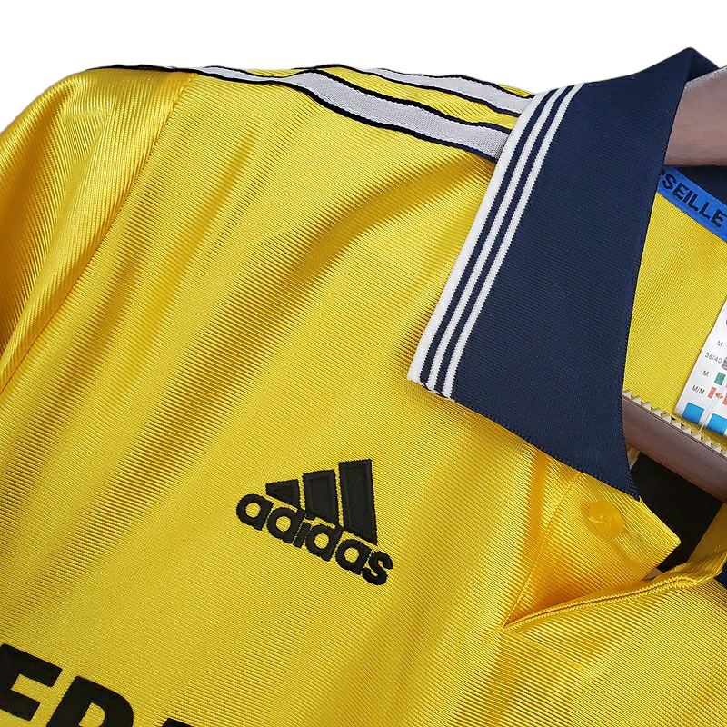 Camisa Marseille 1998/1999 - Retrô Adidas - Amarela