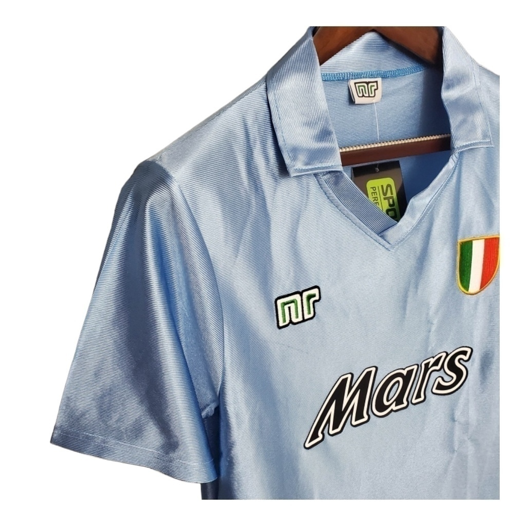 Camisa Napoli I 1990/2001 - Retrô Ennere - Azul